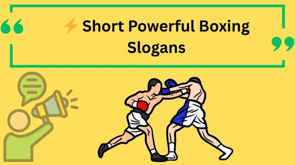 Short Powerful Boxing Slogans