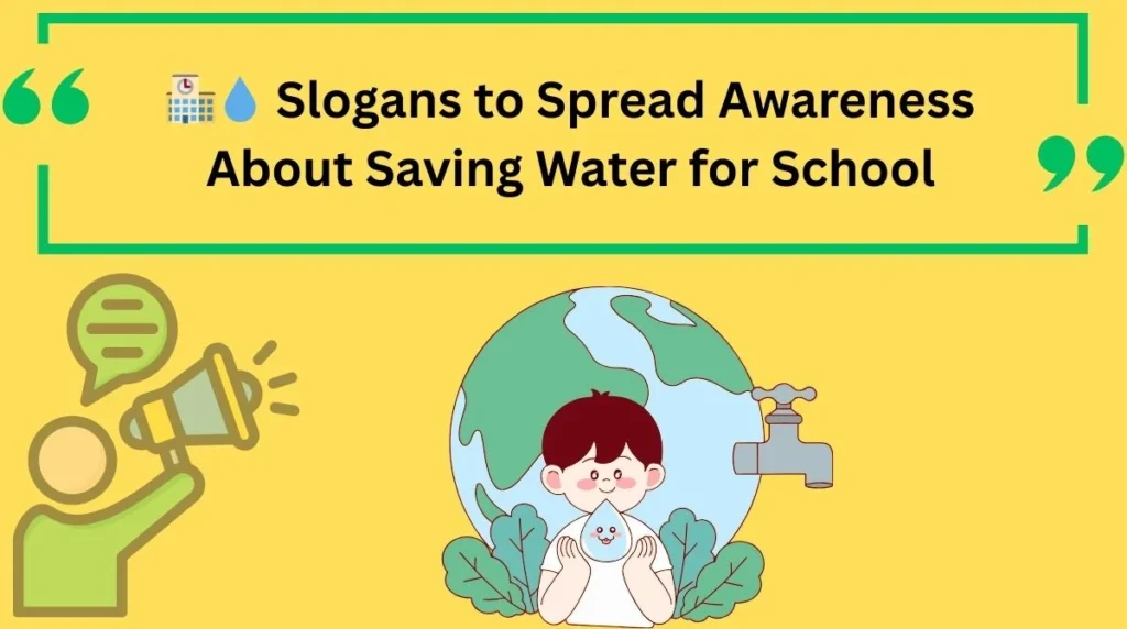 Slogans to Spread Awareness About Saving Water for School