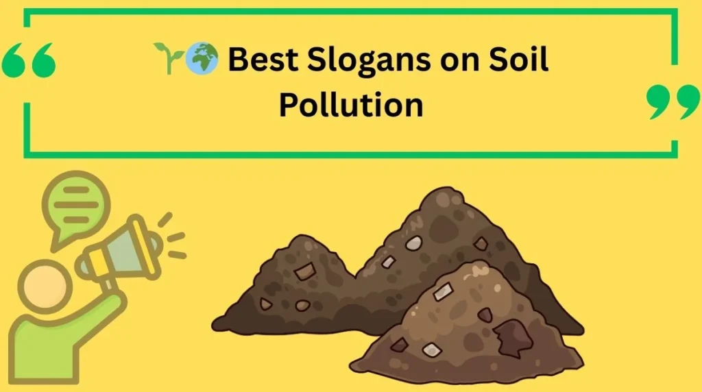 Best Slogans on Soil Pollution