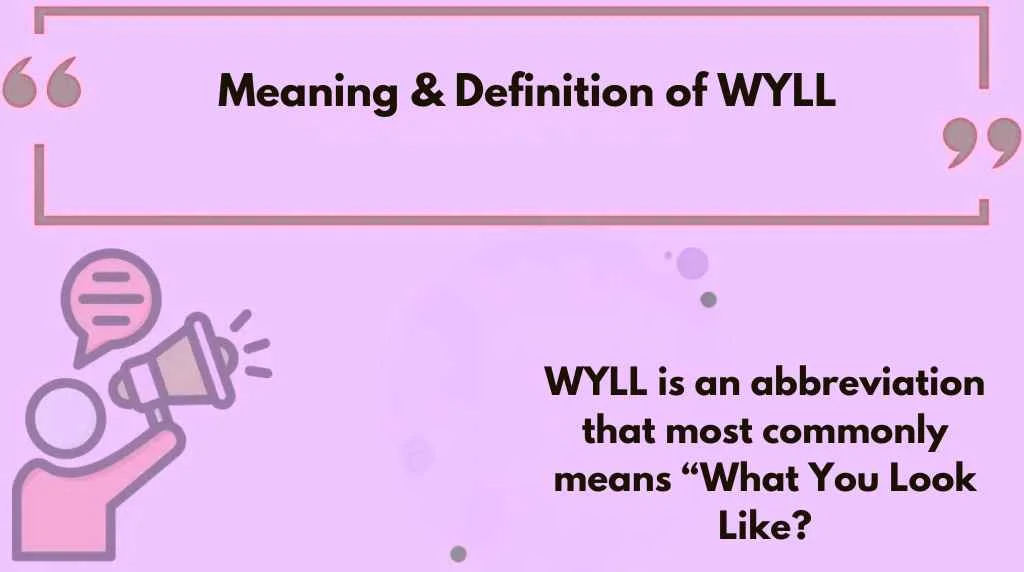 Meaning & Definition of WYLL