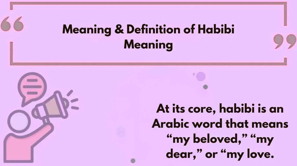 Meaning & Definition of Habibi Meaning