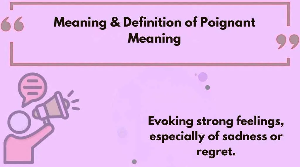 Meaning & Definition of Poignant Meaning