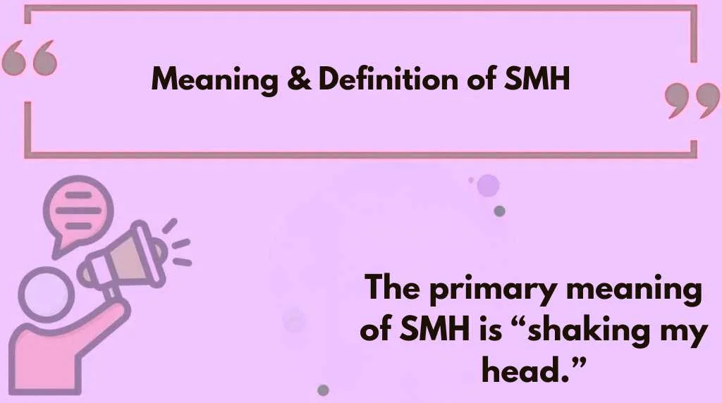 Meaning & Definition of SMH