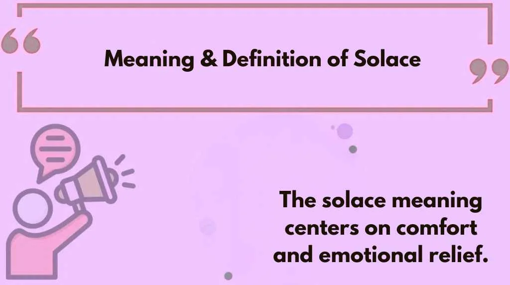 Meaning & Definition of Solace