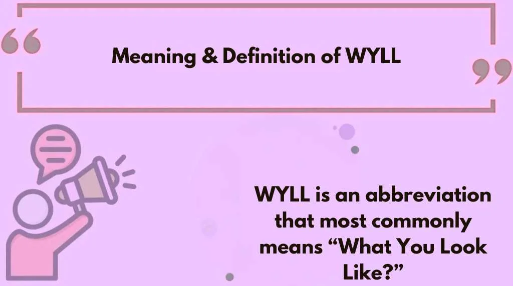 Meaning & Definition of WYLL