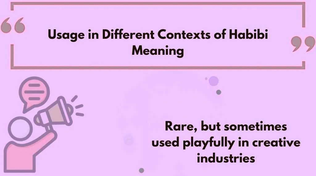 Usage in Different Contexts of Habibi Meaning