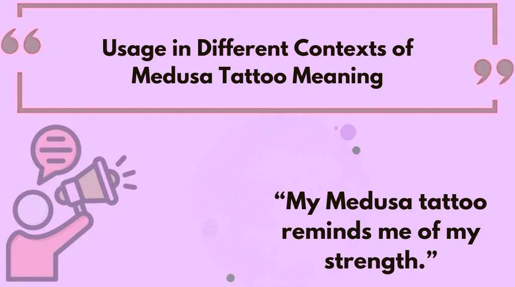 Usage in Different Contexts of Medusa Tattoo Meaning