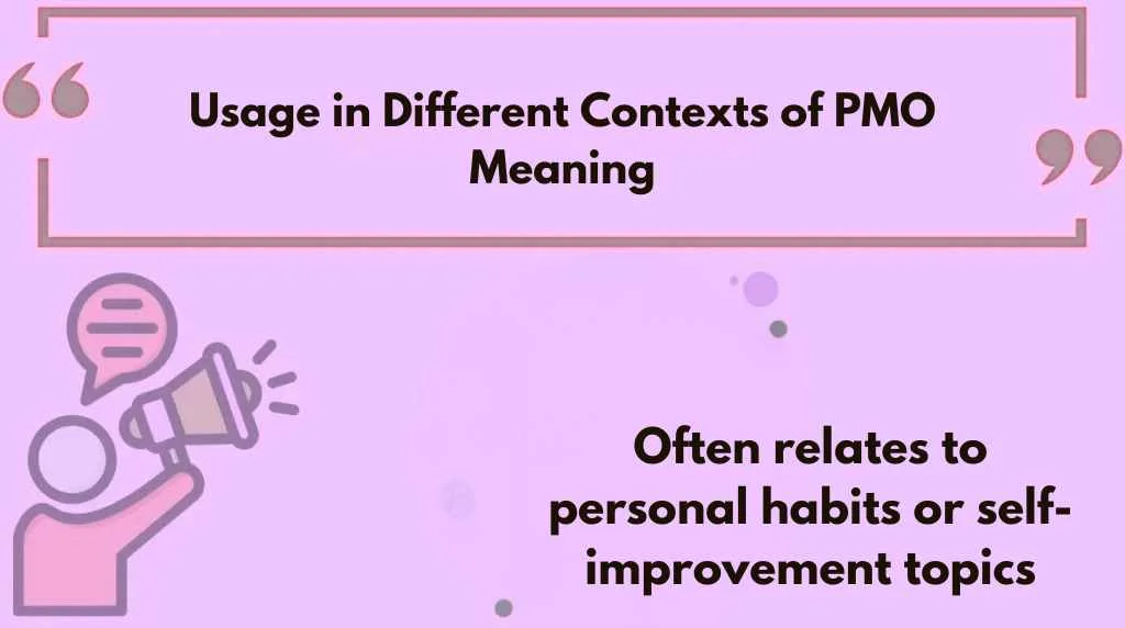 Usage in Different Contexts of PMO Meaning