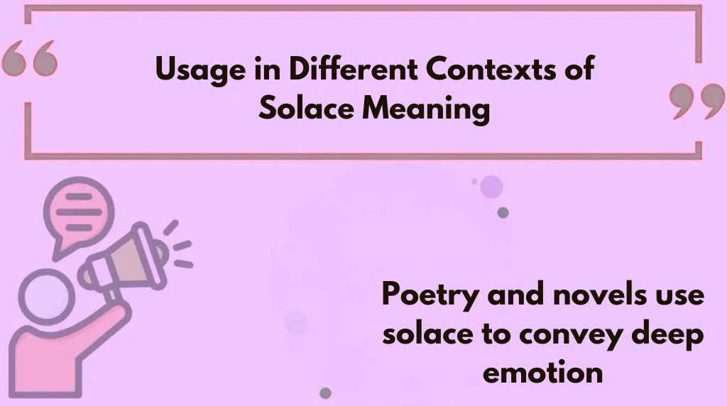 Usage in Different Contexts of Solace Meaning