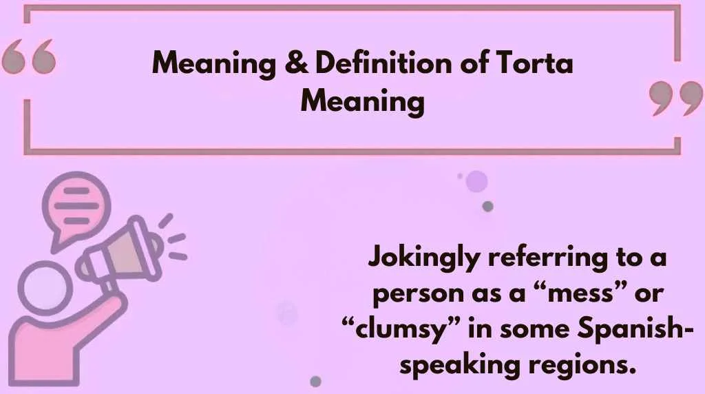 Meaning & Definition of Torta Meaning