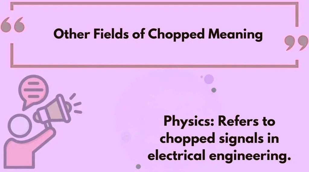 Other Fields of Chopped Meaning