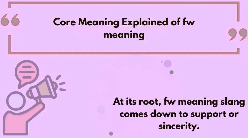 Core Meaning Explained of fw meaning