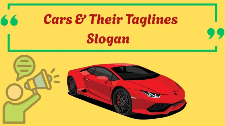 Cars & Their Taglines Slogan