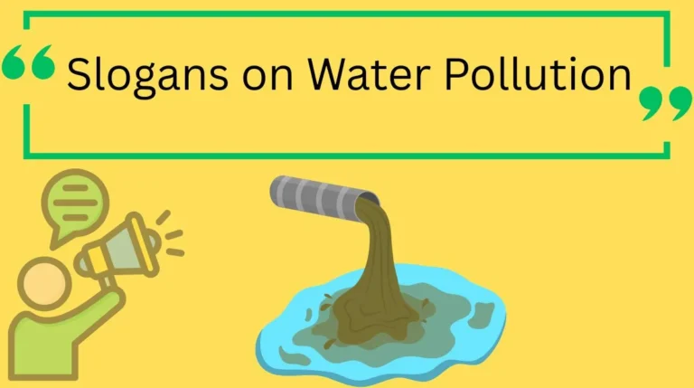 Slogans on Water Pollution
