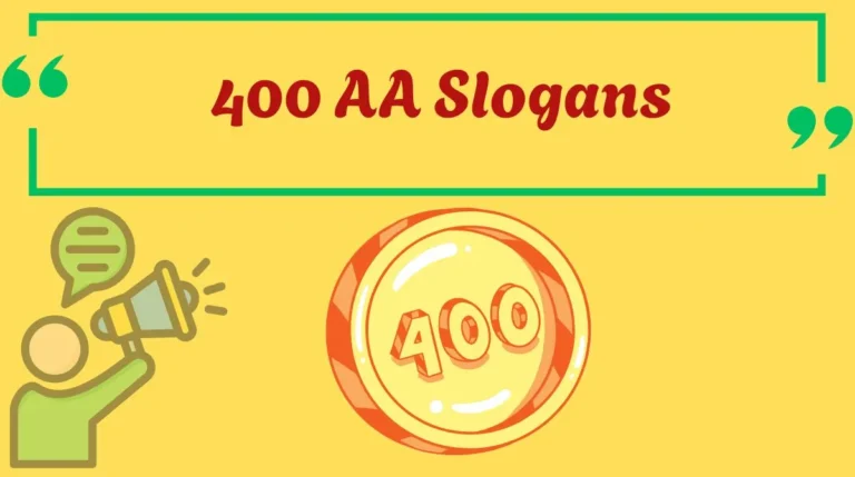 400 AA Slogans