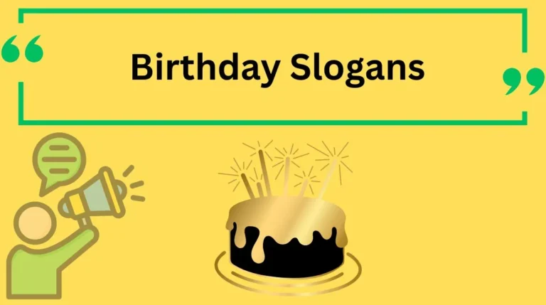 Birthday Slogans