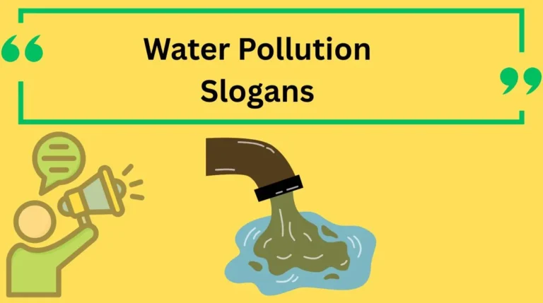 Water Pollution Slogans