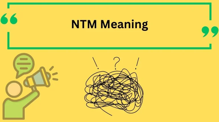 NTM Meaning