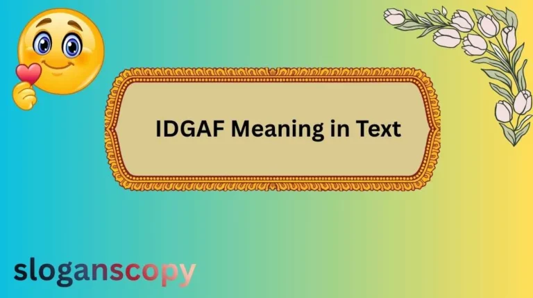 IDGAF Meaning in Text