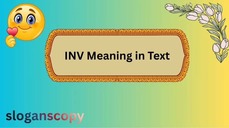 INV Meaning in Text